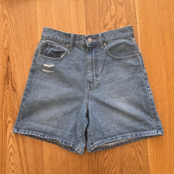 UNIQLO HIGH RISE DENIM SHORTS - 25 - Picture 5 of 11